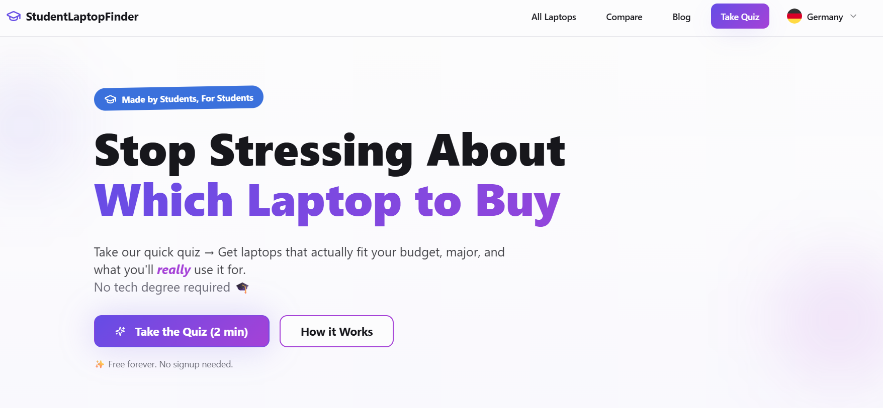 Student Laptop Finder